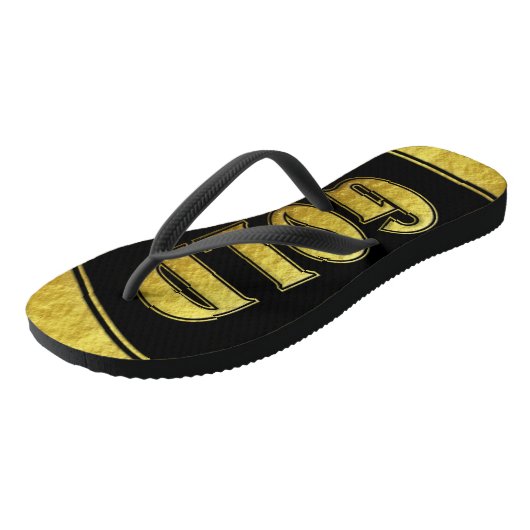 Goud Teenslipper Teenslippers (Schuin)