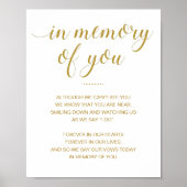 Goud ter nagedachtenis van je gedenkdennenhuwelijk poster (Voorkant)