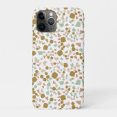 Goud terrazzo Minimale moderne Case-Mate iPhone Case (Achterkant)
