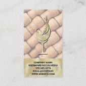 Goud textielglas | Kokkerken Visitekaartje (Achterkant)