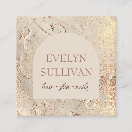 Goud textuur visitekaartje (Voorkant)