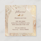 Goud textuur visitekaartje (Achterkant)