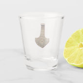 Goud Thor Hammer helder schot glas (Achterkant)