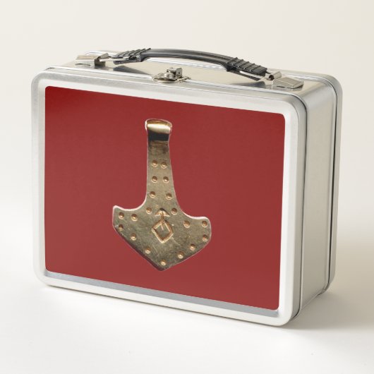Goud Thor Hammer roestvrij lunchbox (Voorkant)
