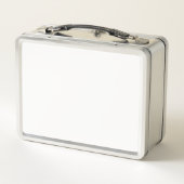 Goud Thor Hammer witte roestvrije lunchbox (Achterkant)