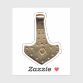 Goud Thor's Hammer contour sticker (Vel)