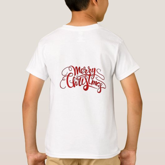 Goud 'tis het seizoen om te glinsteren Prettig ker T-shirt (Achterkant)