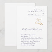 Goud Tortelduifjes Kaart (Voorkant / Achterkant)