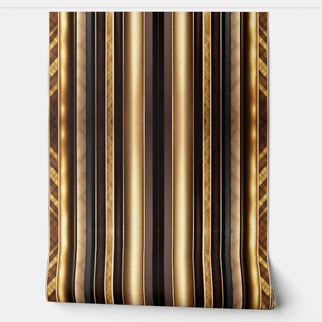 Goud Trendy Wood Art Lamperia Collectie Behang (Afrollen)