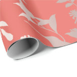 Goud Tropic Summer Roos KoraalHumming-bird Bloemen Cadeaupapier<br><div class="desc">Contemhedendaags minimalisme florenceKdesign</div>