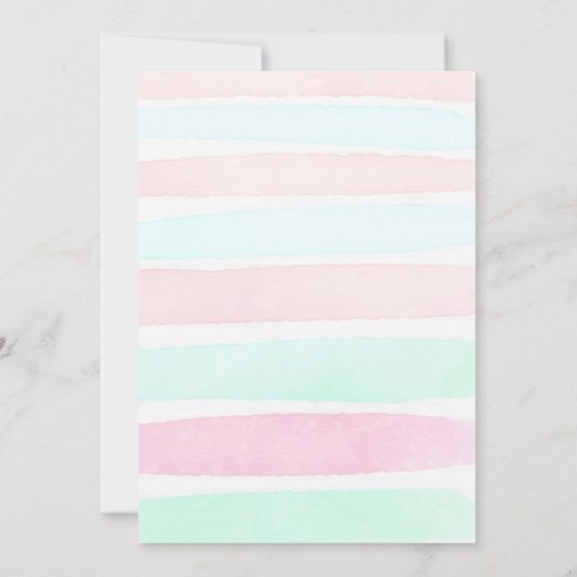 Goud Tropisch Strand Luau Geslacht onthullen Kaart (Achterkant)