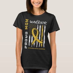 Goud Trots Moeder van een Krijger Kindertijd Kanke T-shirt