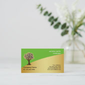 Goud - tuinzorg en landschap visitekaartje (Staand voorkant)