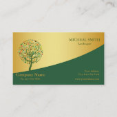 Goud - tuinzorg en landschap visitekaartje (Voorkant)