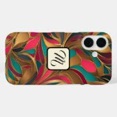 Goud Turquoise en Ruby Splash Case-Mate iPhone Case (Achterkant (horizontaal))