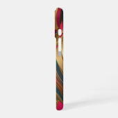Goud Turquoise en Ruby Splash iPhone 16 Hoesje (Linkerkant)