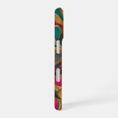 Goud Turquoise en Ruby Splash iPhone 16 Hoesje (Rechterkant)
