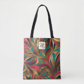 Goud Turquoise en Ruby Splash Tote Bag (Voorkant)
