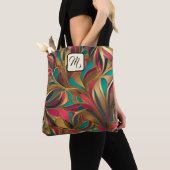 Goud Turquoise en Ruby Splash Tote Bag (Dichtbij)