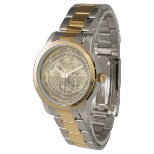 Goud Twee Leeuwen van Juda Volgen Horloge