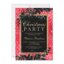 goud typografie blad sneeuw elegant rood Kerstmis