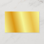 Goud uiterlijk elegant eenvoudige, moderne Sjabloo Visitekaartje (Achterkant)