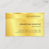 Goud uiterlijk elegant eenvoudige, moderne Sjabloo Visitekaartje (Voorkant)