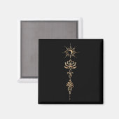 Goud Unalome Groep Magneet (Voorkant / Achterkant)
