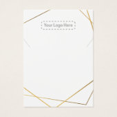 Goud uw logo ketting- of armbandenkaart visitekaartje (Voorkant)