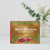  Goud Vakantie Briefkaart -  (Staand voorkant)