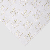 Goud VAL IN LIEFDE Herfst Bruidsuitnodiging Bruilo Tissuepapier (Detail)