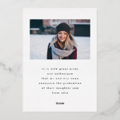 Goud van geperste lederen van wild-bladerbladeren folie uitnodiging (Achterkant)