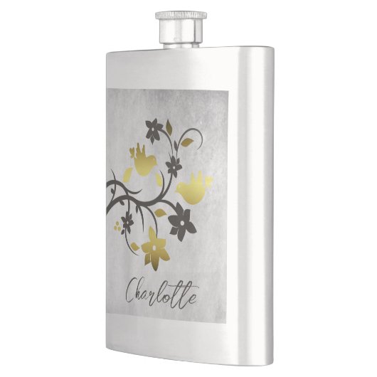 Goud vederijmaatkolf flacon (Links)