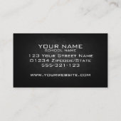 Goud vergulde vleugel chun instructeur visitekaartje (Achterkant)