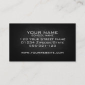 Goud vergulde vleugel chun instructeur visitekaartje (Achterkant)