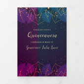 Goud verlaat Quinceanera Party uitnodiging (Cover)