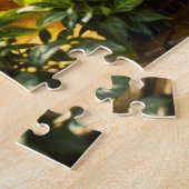 Goud verlicht elegante tiener fee gouden kunst legpuzzel (Zijkant)