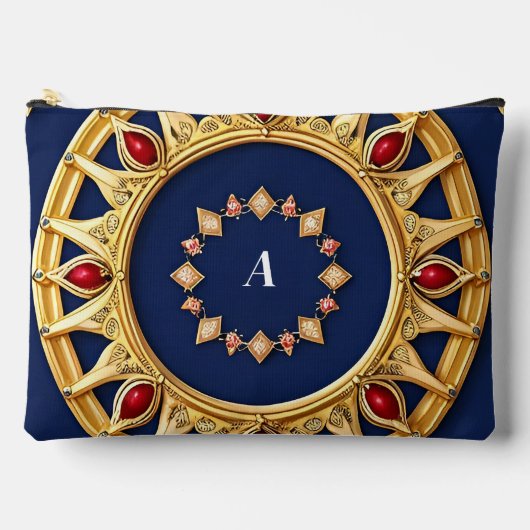 Goud-Versierd Cirkelvormig Ontwerp Etui (Voorkant)