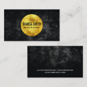 Goud versiering | Zwart Visitekaartje (Voorkant / Achterkant)