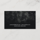 Goud versiering | Zwart Visitekaartje (Achterkant)