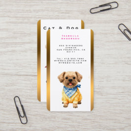 Goud Verzorging Hond Persoonlijke Elegante Collect Visitekaartje