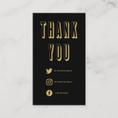 Goud vet bedankt Enclosure Kaart (Voorkant)