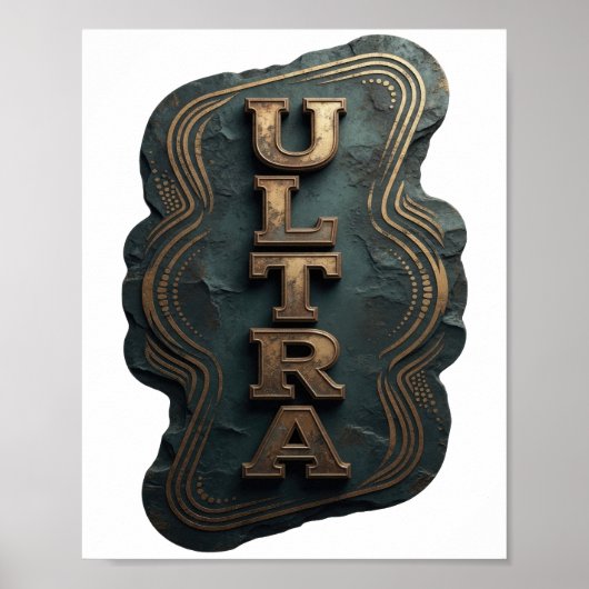 Goud Vet ULTRA Vet Ontwerp Poster (Voorkant)