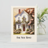 Goud Victoriaans Uw Foto Housewarming Kaart (Staand voorkant)