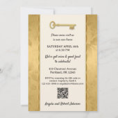 Goud Victoriaans Uw Foto Housewarming Kaart (Achterkant)