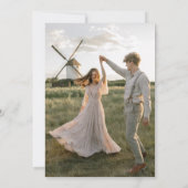 Goud vieren samen koppels Douche Foto Kaart (Achterkant)