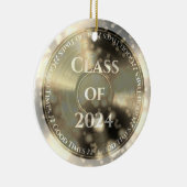 Goud Vinyl Record Klasse van Keramisch Ornament (Rechts)