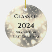 Goud Vinyl Record Klasse van Keramisch Ornament (Achterkant)