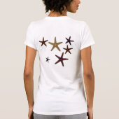 Goud, Violet en Oranje ZWART T-shirt (Achterkant)