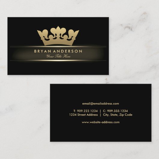 Goud Visitekaartje (Voorkant / Achterkant)